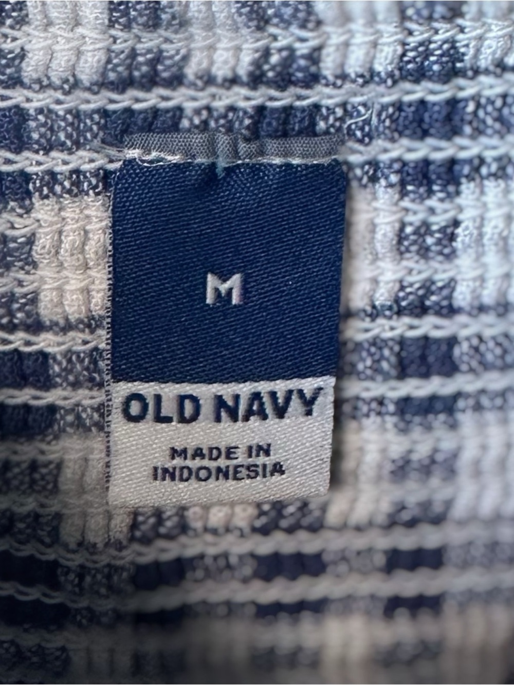Old Navy Blue Gingham Tie Front Babydoll Mini Dress | Size Medium - Picture 4 of 6